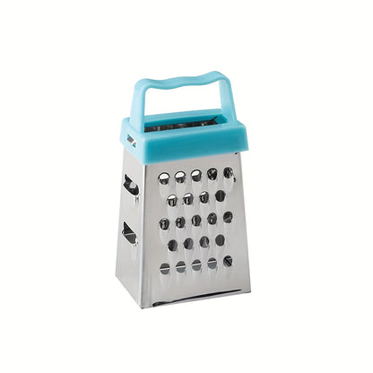 Stainless Steel Mini Cheese Grater, 4-Sided Multifunctional Vegetable Slicer and Lemon Zester for Kitchen Use, Cutting Tool