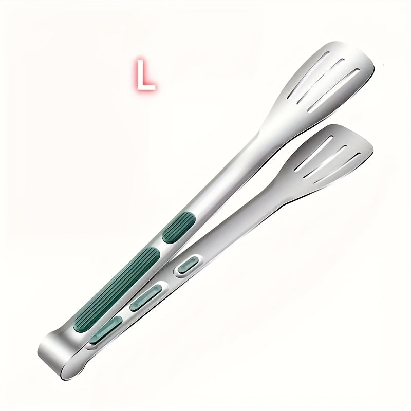 Stainless Steel Food Clip with Handle Ergonomic Grip Base for Barbecue Grill Salad Easy-To-Use Serving Tongs for Outdoor Hotel Buffet Home Kitchen Essential Kitchen Accessory for Cooking And Buffet Service Buffet Serving Tool