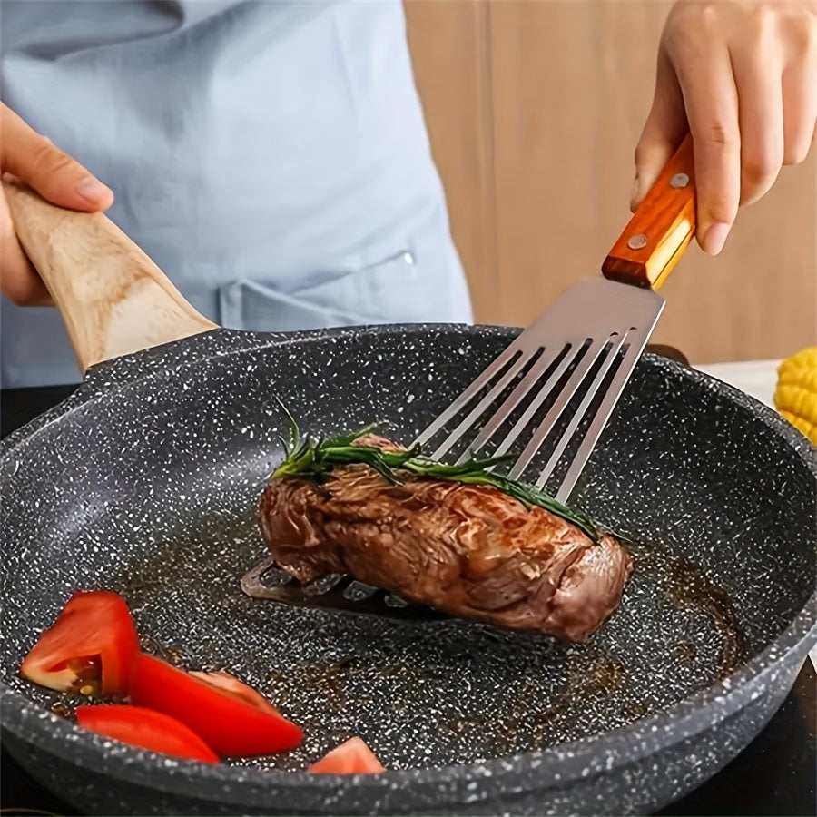 2pcs Stainless Steel Spatula - Fish Spatula, Slotted Spatulas for Cooking, Flipping, Turning, Frying And Grilling - Kitchen Utensils - for Home Cooks & Chefs - Perfect Gift for Foodies