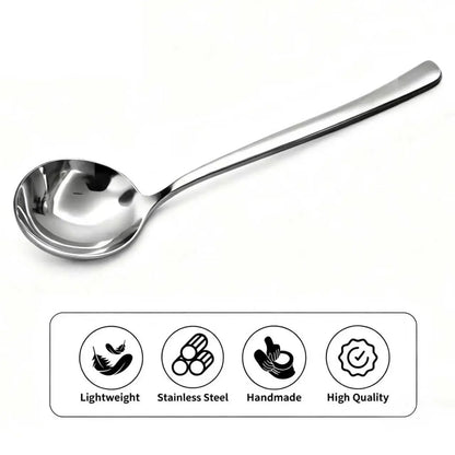 4-Piece Stainless Steel Spoon Set, Stainless Steel Serving Spoons Set, Soup Ladle,Kitchen Cooking Utensils Set home dining,sohochic