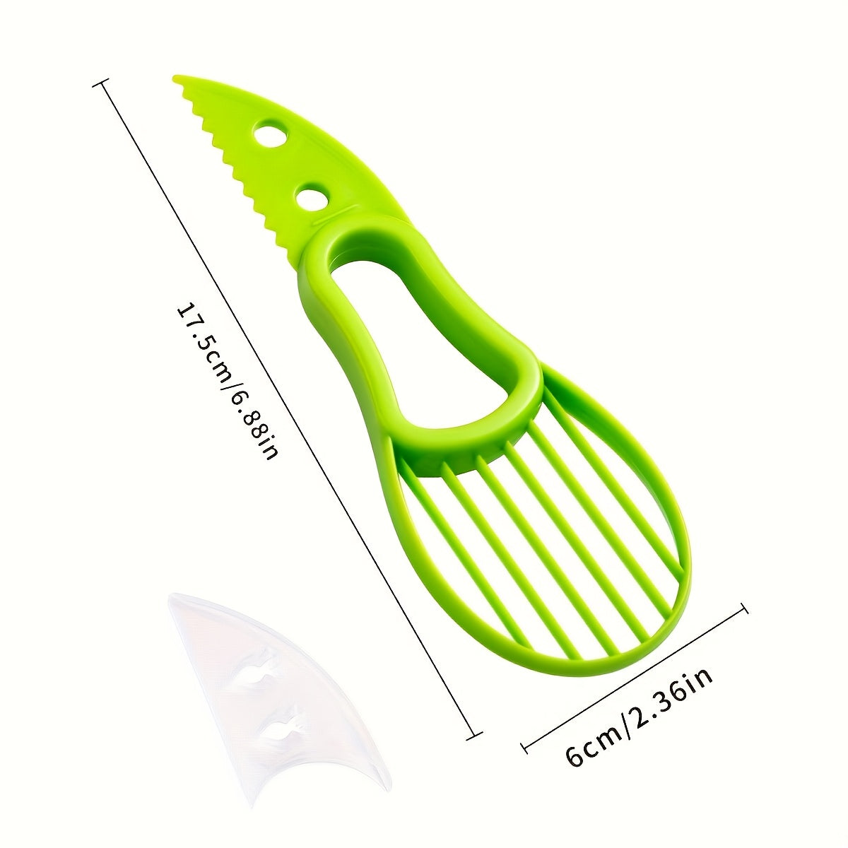 2-In-1 Avocado Slicer And Pitter - Multifunctional Kitchen Gadget, Easy Durable Polypropylene, Food Safe, Peeler, Fruit Cutter