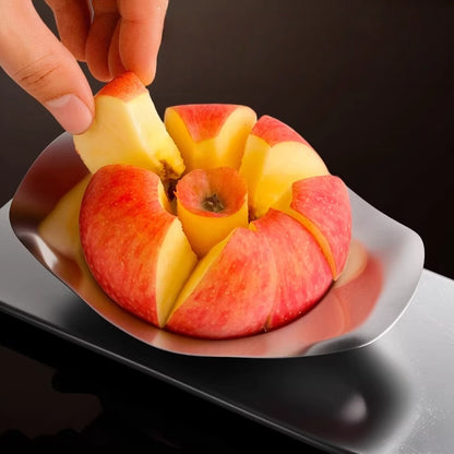 Stainless Steel Fruit Slicer, Ergonomically Designed, Saves Time and Effort, Easy to Clean, Made of Sturdy Material, an Essential Kitchen Gadget - Suitable for Home Kitchens, Restaurants, and Outdoor Picnics