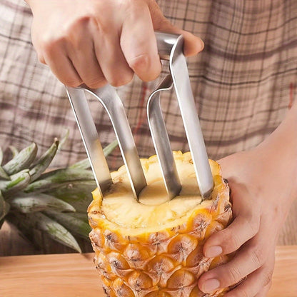 1/2pcs Easy to Use Pineapple Coreless Slicer - Durable Stainless Steel Comfortable Grip - Perfect for Home and Kitchen/restaurant Use