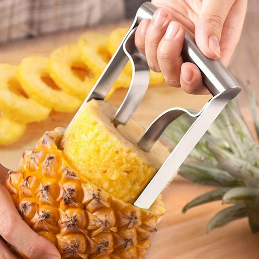 1/2pcs Easy to Use Pineapple Coreless Slicer - Durable Stainless Steel Comfortable Grip - Perfect for Home and Kitchen/restaurant Use