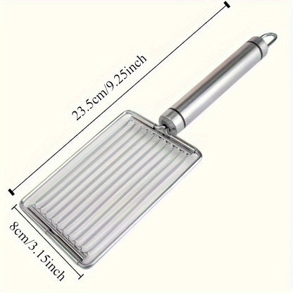 Stainless Steel Tomato & Egg Slicer | Manual Fruit & Vegetable Cutter for Perfect Slices | Kitchen Gadget for Salads, Sandwiches & Breakfast Prep | Durable 403 Stainless Steel Construction