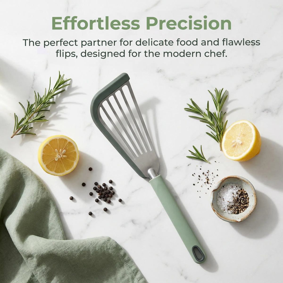 Food Grade Silicone Butterfly Spatula Heat Resistant Non Stick Pan Turner for Frying Fish Pancakes Stir Fry Kitchen Cooking Accessories Tool - YY