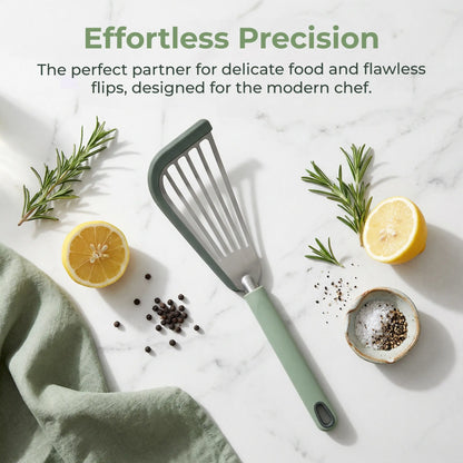 Food Grade Silicone Butterfly Spatula Heat Resistant Non Stick Pan Turner for Frying Fish Pancakes Stir Fry Kitchen Cooking Accessories Tool - YY