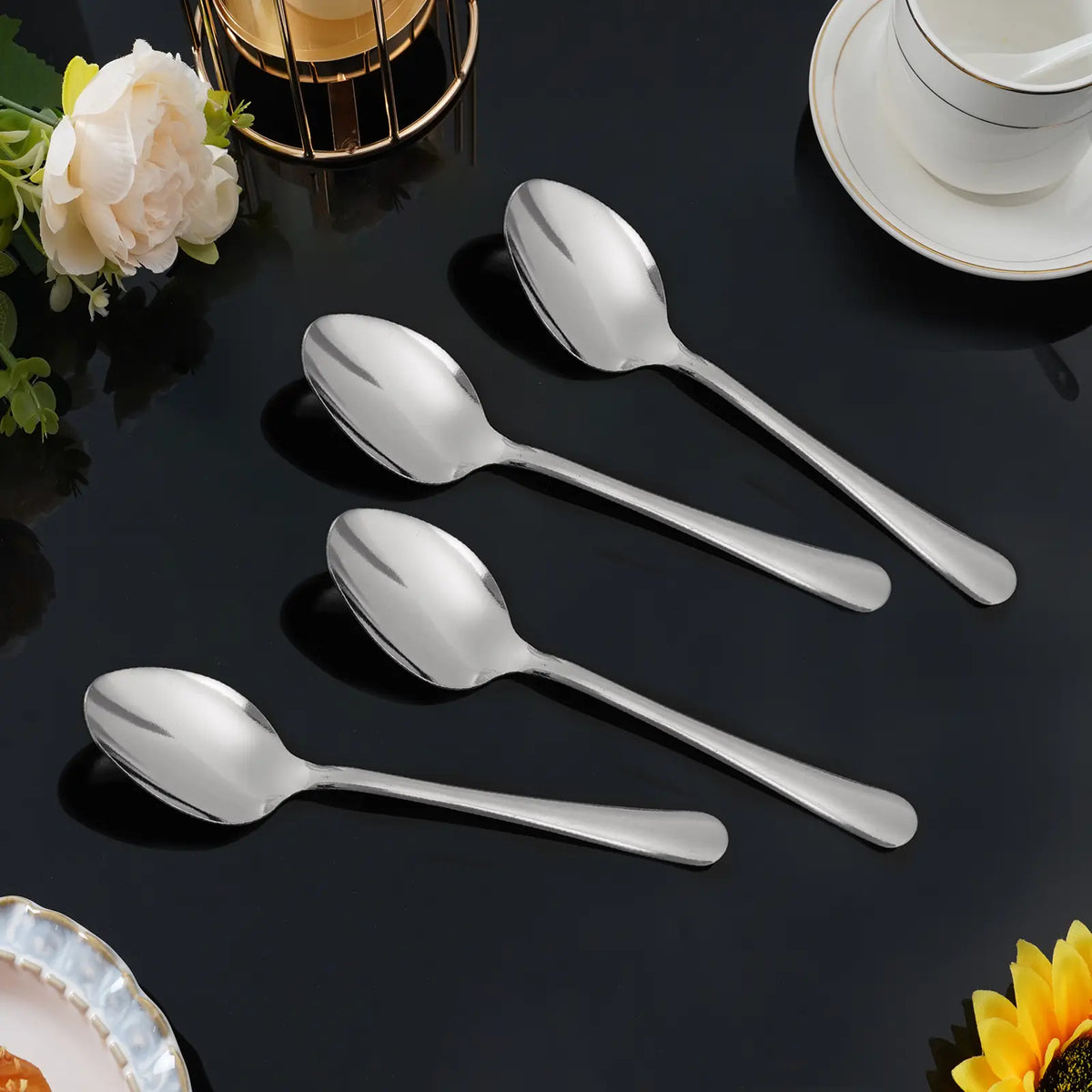 36-Piece Windsor Style Stainless Steel Tea Spoon Complete Set - Durable Tableware, Seamless Smooth Surface, Classic Sturdy Cutlery, Reusable Dishwasher Safe, 36pc for Parties, Party Banquets, Daily Use