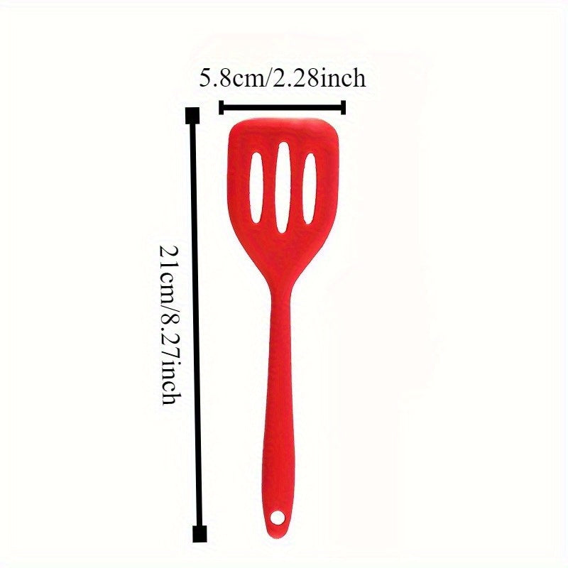 2pcs Mini Silicone Spatula Set - Heat-Resistant, Non-Stick And Dishwasher Safe - Perfect for Cooking Fish, Eggs, Pancakes - Random Color Kitchen Tool, Random Color
