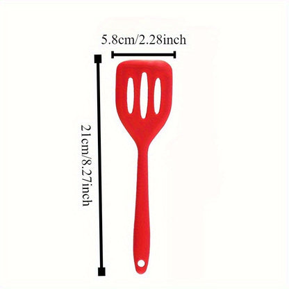 2pcs Mini Silicone Spatula Set - Heat-Resistant, Non-Stick And Dishwasher Safe - Perfect for Cooking Fish, Eggs, Pancakes - Random Color Kitchen Tool, Random Color