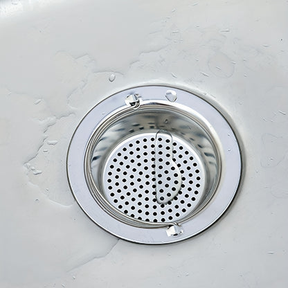 Sink Filter Mesh with Handle, Sink Filter Mesh Sink Stainless Steel Kitchen Dishwashing Vegetable Basin Filter Basket Sewer Floor Drain Mesh