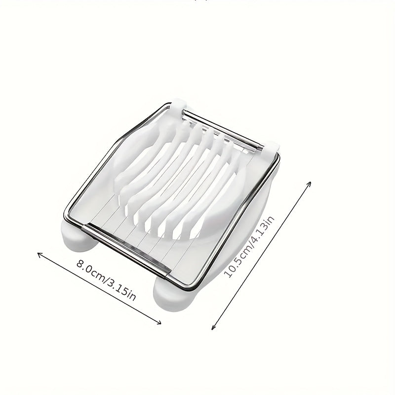 1 Egg Slicer - Stainless Steel Wire Cutter, Suitable for Kitchens And Restaurants - Easy to Slice Eggs, Fruits, And Vegetables, Kitchen Accessory