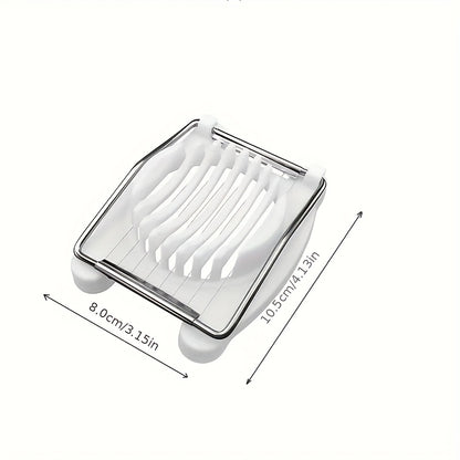 1 Egg Slicer - Stainless Steel Wire Cutter, Suitable for Kitchens And Restaurants - Easy to Slice Eggs, Fruits, And Vegetables, Kitchen Accessory