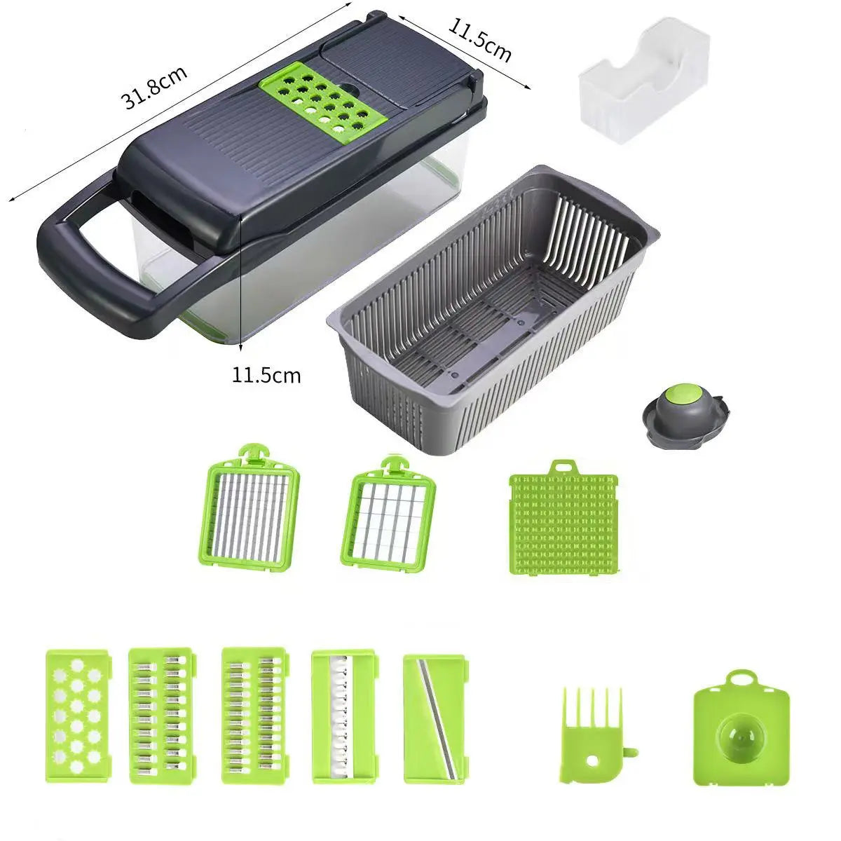 UFORU Reusable Multi-Use ABS Plastic Vegetable Cutter - Sustainable Time-Saver Kitchen Slicer, Portable Utensil for Effortless Chopping, Meal Prep of Fruits and Cheese