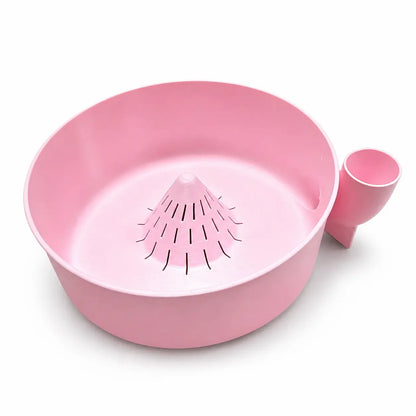 1-Piece Lightweight Solid Round Plastic Fruit & Vegetable Washing Basket - Rotating Cone with Side Spout Filter, Kitchen Utensils & Accessories for Household Daily Cleaning,sohochic