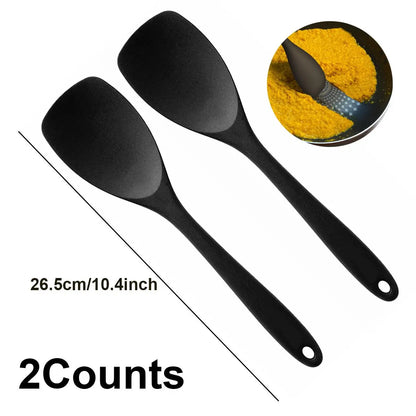 Silicone Spatula for High Heat Cooking, Durable Non-Scratch Design, Comfortable Grip, Essential Kitchen Tool, Long-Lasting Quality, Silicone Spatula Set