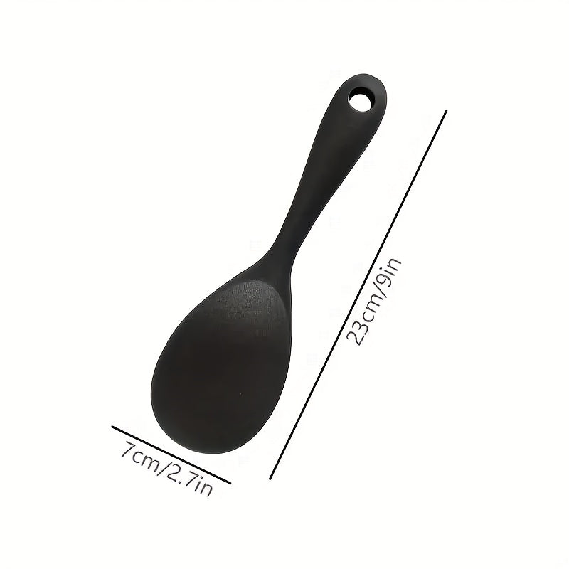 Household Silicone Rice Spatula - Non-Stick Cookware Compatible, Food-Grade, Heat-Resistant, Prevents Rice from Sticking.