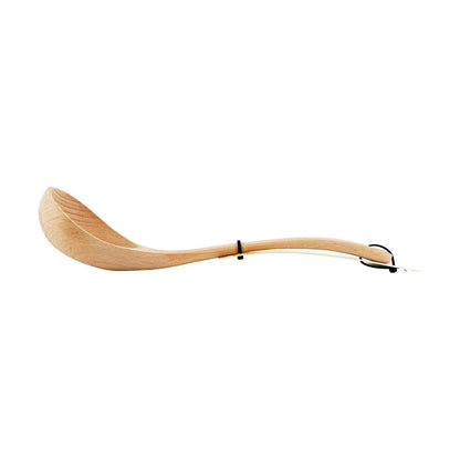 Love Harbor Natural Wooden Soup Ladle - Medium Size, Long Handle, Anti-Scald, Perfect for Porridge, Soup, Stirring