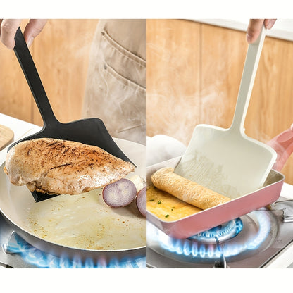 SHAON Silicone Wide-Face Frying Spatula Household Non-Stick Pan Tamagoyaki Spatula Kitchen Non-Stick Pan Cooking Silicone Wide-Mouth Frying Spatula