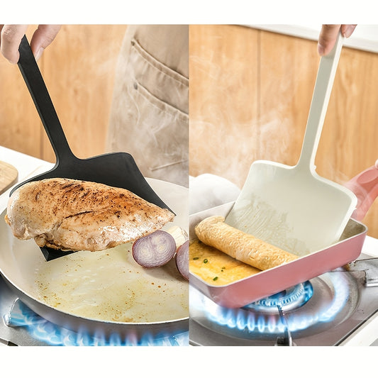 SHAON Silicone Wide-Face Frying Spatula Household Non-Stick Pan Tamagoyaki Spatula Kitchen Non-Stick Pan Cooking Silicone Wide-Mouth Frying Spatula