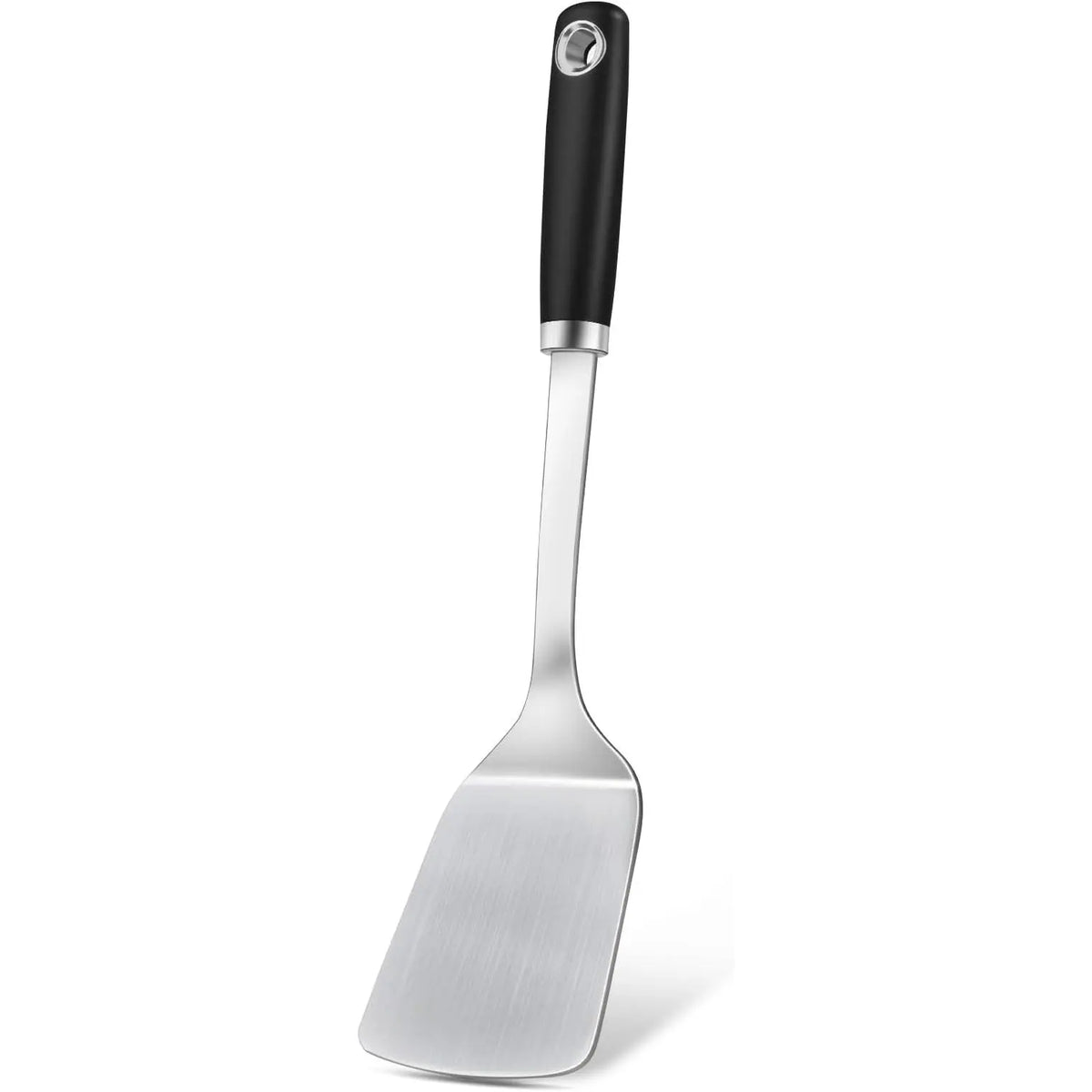 2 count Stainless Steel Spatulas Set, Metal Spatula Solid & Slotted Turner, Heavy Duty Sturdy Spatula for Kitchen Use, High Heat Resistant Cooking Utensils for Fish Eggs Pancakes, Easy to Clean,