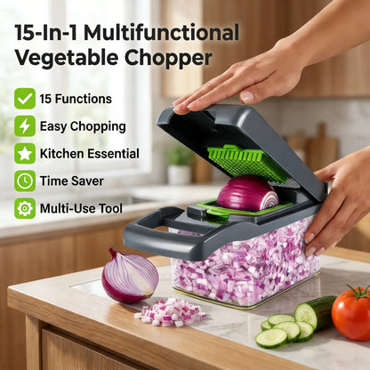 UFORU Reusable Multi-Use ABS Plastic Vegetable Cutter - Sustainable Time-Saver Kitchen Slicer, Portable Utensil for Effortless Chopping, Meal Prep of Fruits and Cheese