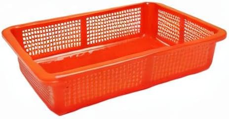 Thunder Group 14.25" x 11.25" plastic square colanders, comes in each