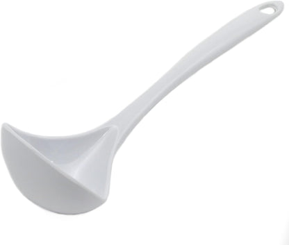 Chef Craft Basic Melamine Cooking Ladle, 10.5 Inch, White