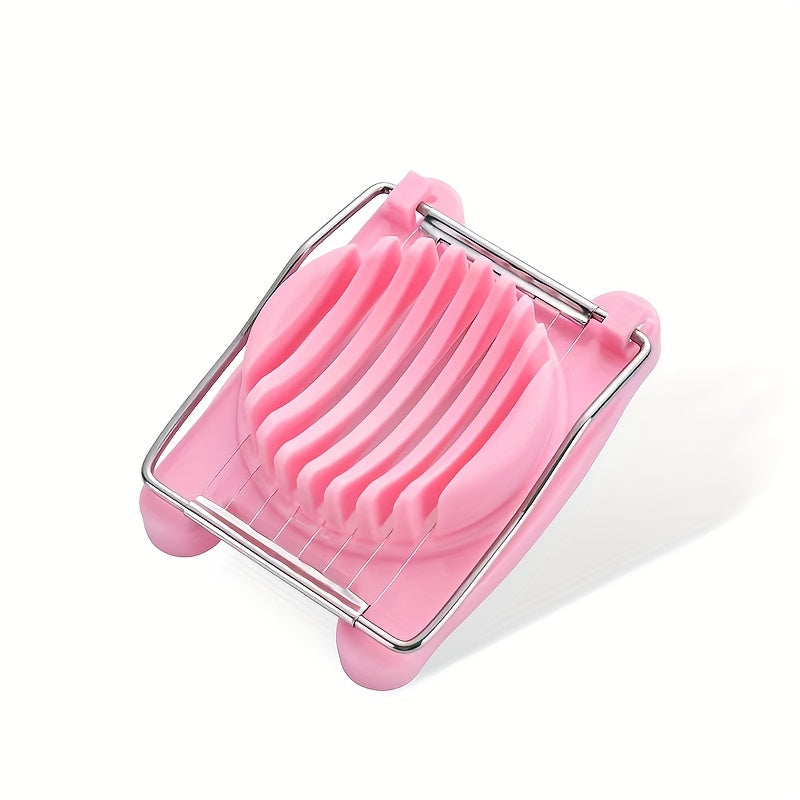 1 Egg Slicer - Stainless Steel Wire Cutter, Suitable for Kitchens And Restaurants - Easy to Slice Eggs, Fruits, And Vegetables, Kitchen Accessory