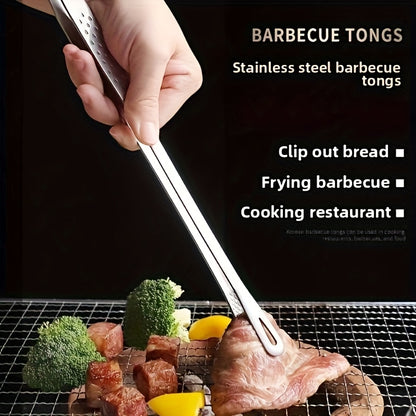 Stainless Steel Multi-Functional BBQ Tongs, Bread Clips, and Ice Cubes – Perfect for Grilling, Baking, Camping, Restaurants & Home Use. Heat-Resistant Kitchen Food Pliers Barbecue Tool – Essential for Christmas, Halloween, and Every Day of the Year
