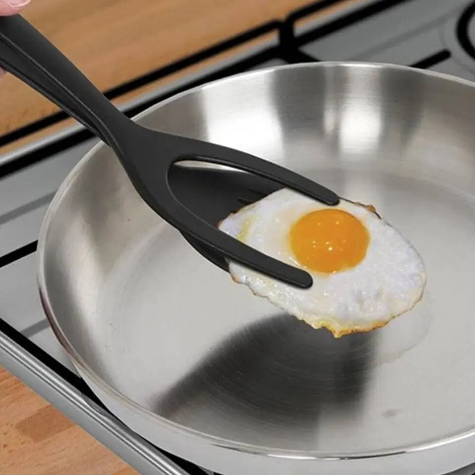 2-in-1 Multifunction Spatula – Anti-Adhesive Non-Stick Food-Safe Kitchen Cooking Accessory, Heat-Resistant Flip Turner for Grilling, Frying & Baking, Ergonomic Comfort Grip, Dishwasher Safe, Essential Multi-Use Tool for Everyday Cooking & Meal Prep