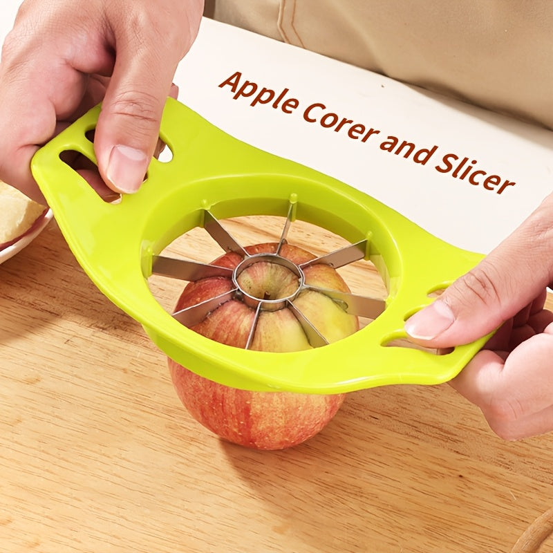 Multi-functional Apple Slicer and Corer, Stainless Steel Fruit Cutting Tool, Suitable for Apples, Pears, and Potatoes, Convenient and Quick Manual Kitchen Utensil, Dishwasher Safe, the Perfect Gift for Home Cooking Enthusiasts