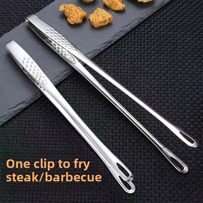 Stainless Steel Multi-Functional BBQ Tongs, Bread Clips, and Ice Cubes – Perfect for Grilling, Baking, Camping, Restaurants & Home Use. Heat-Resistant Kitchen Food Pliers Barbecue Tool – Essential for Christmas, Halloween, and Every Day of the Year