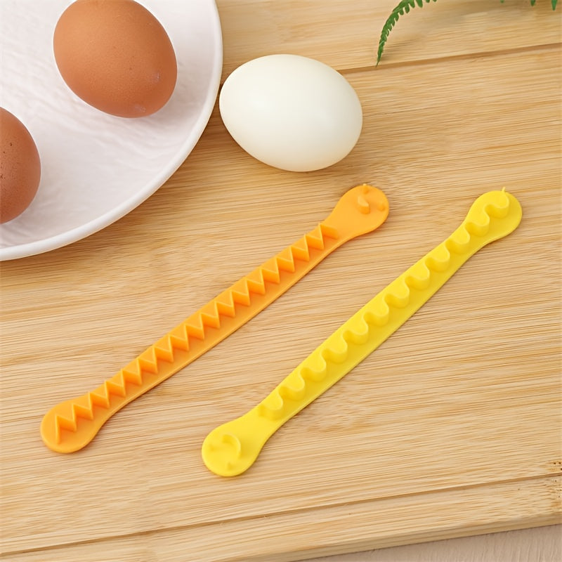 2pcs Random Style Fancy Cut Eggs Cooked Cutter Flower Shaped Tool Household Boiled Eggette Slicer Kitchen Gadget, Mandolines and Slicers