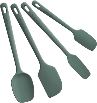 ChefAide 5 Pieces Silicone Spatulas Set, Heat Resistant Rubber Spatula