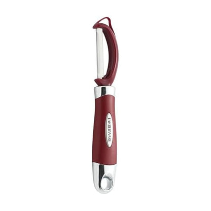 Farberware Pro2 Euro Vegetable Peeler with Ergonomic Handle, Razor-Sharp Stainless Steel Swivel Blade, Dishwasher Safe Kitchen Peeler for Potatoes, Fruits, Veggies - Dark Teal