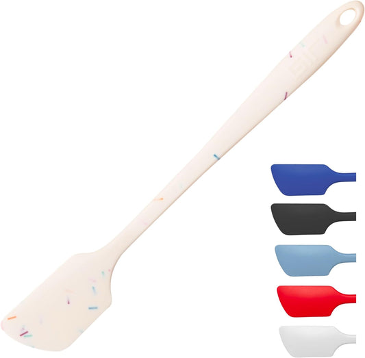 GIR: Get It Right Silicone Kitchen Spatula - Non-toxic Cooking Utensils for Nonstick Cookware, Cooking and Baking, Skinny - 11IN - Sprinkles