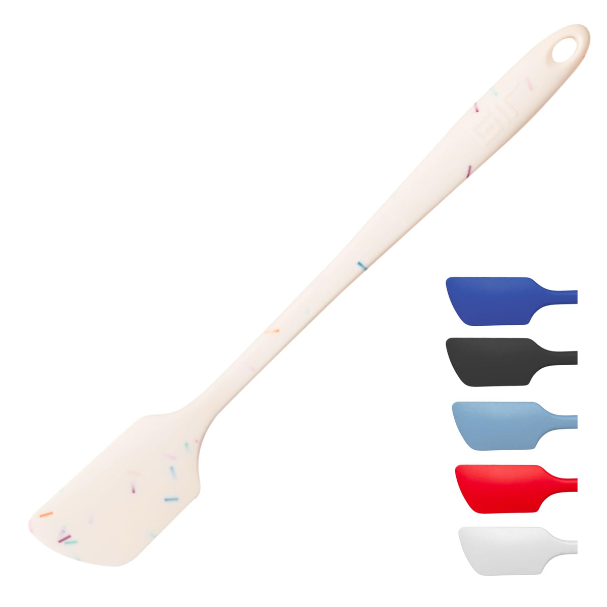GIR: Get It Right Silicone Kitchen Spatula - Non-toxic Cooking Utensils for Nonstick Cookware, Cooking and Baking, Skinny - 11IN - Sprinkles