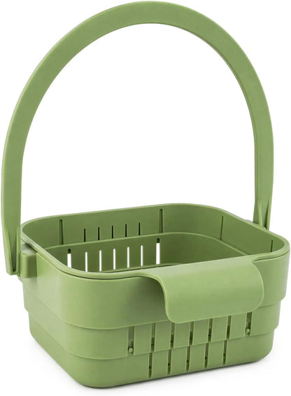 Kitchen Foldable Hanging Sink Drain Basket - Faucet Hanging Strainer Basket