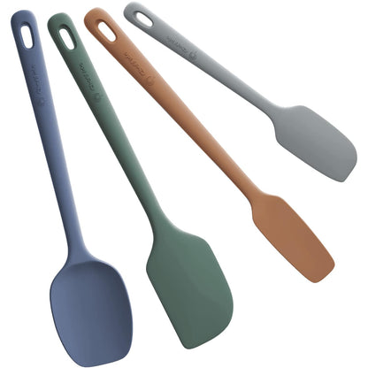 ChefAide 5 Pieces Silicone Spatulas Set, Heat Resistant Rubber Spatula