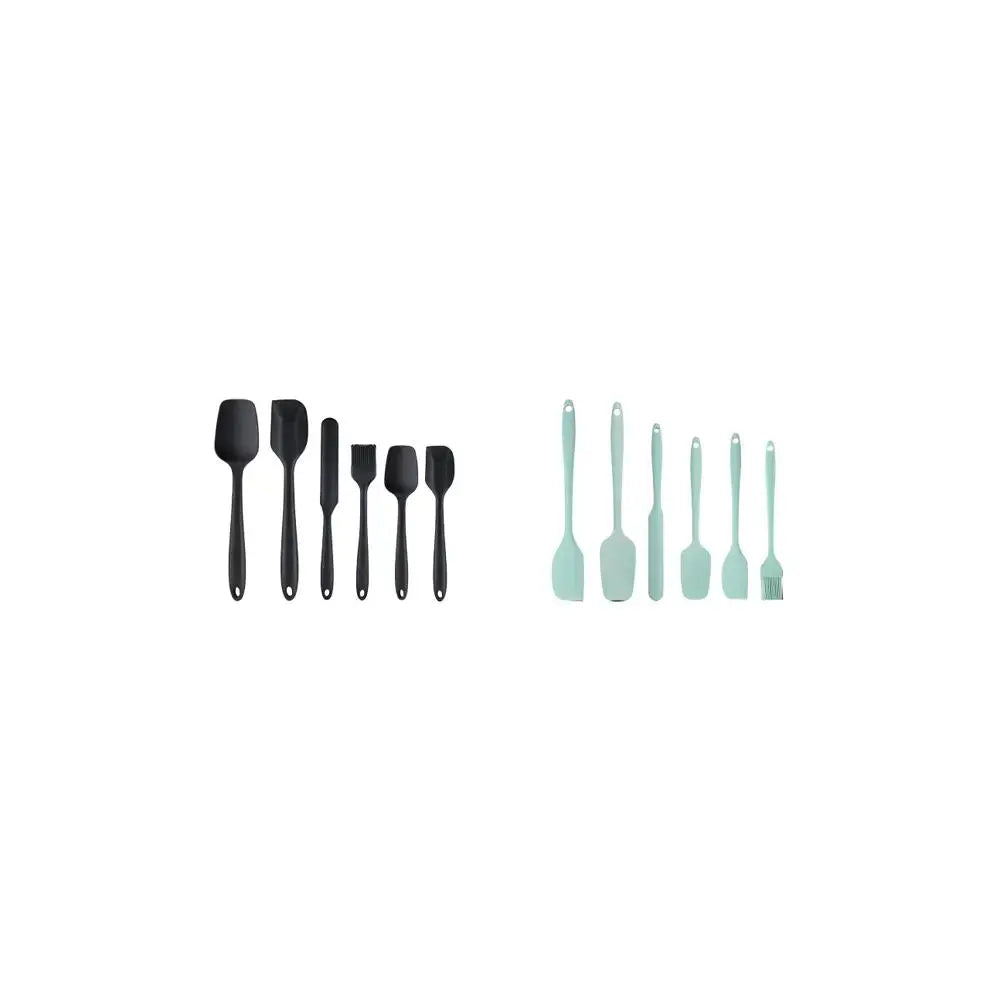 Silicone Spatula Set, 6 Counts/set Baking Tool Set, Heat Resistant Non Stick Cooking Tools for Baking & Mixing, Fully Wrapped and Integrated, Kitchen Utensils & Gadgets, High Temperature Resistant and Can Be Used At 230°