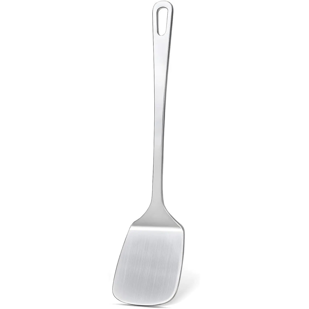 2 count Stainless Steel Spatulas Set, Metal Spatula Solid & Slotted Turner, Heavy Duty Sturdy Spatula for Kitchen Use, High Heat Resistant Cooking Utensils for Fish Eggs Pancakes, Easy to Clean,