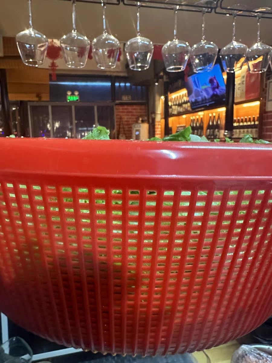 4 Pcs Large Plastic Wash Basket Round Perforated Colander Wash Vegetables and Fruits Drain Cooked Pasta Kitchen Essentials Food Strainer Basket Strainer Kitchen Blue Green Red Orange color