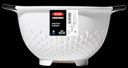 OXO Good Grips Plastic Strainer - 3 Qt Capacity, White