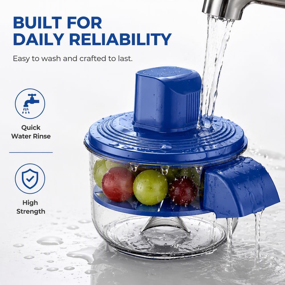 2026 New Fruit and Vegetable Peeler, Electric Automatic Potato Peeler, Blue