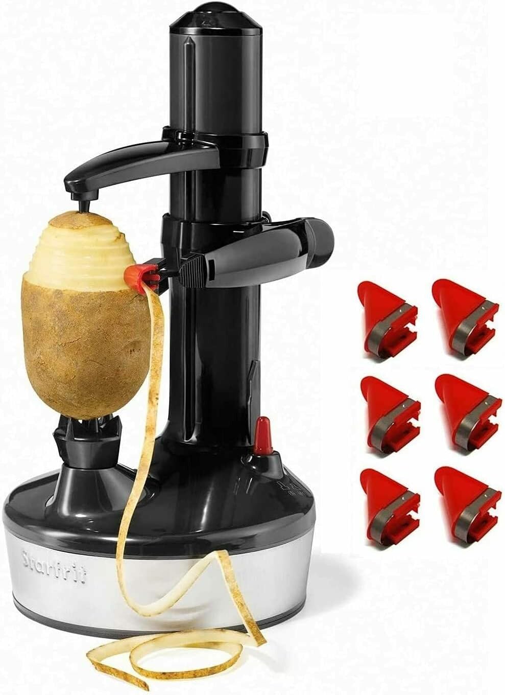 Starfrit Rotato Express 2.0 Electric Peeler, 6 Blades, Black