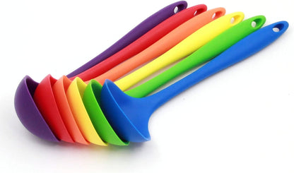 Chef Craft Premium Silicone Cooking Ladle, 11.25 inch, Red
