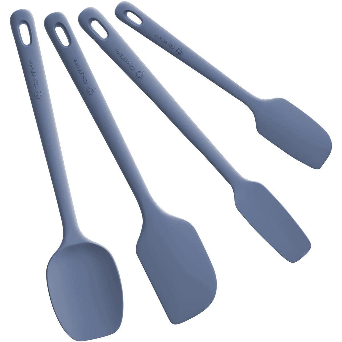 ChefAide 5 Pieces Silicone Spatulas Set, Heat Resistant Rubber Spatula