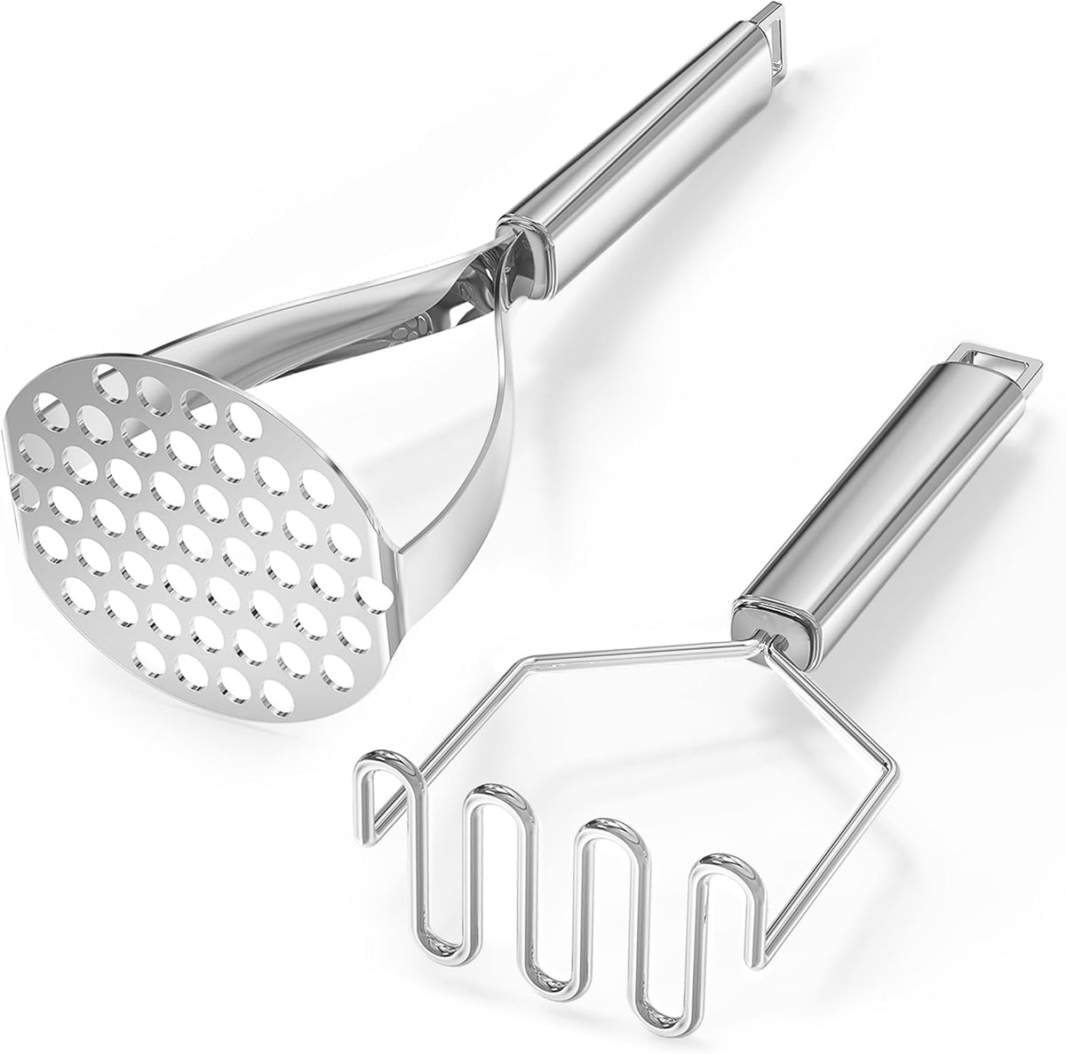 18/0 Stainless Steel Kitchen Cooking Utensil Set, Ergonomic Handle, Dishwasher Safe, Slotted Spoon, Ladle, Turner, Serving Spoon for Housewarming Daily Use Commercial, Pack of 4