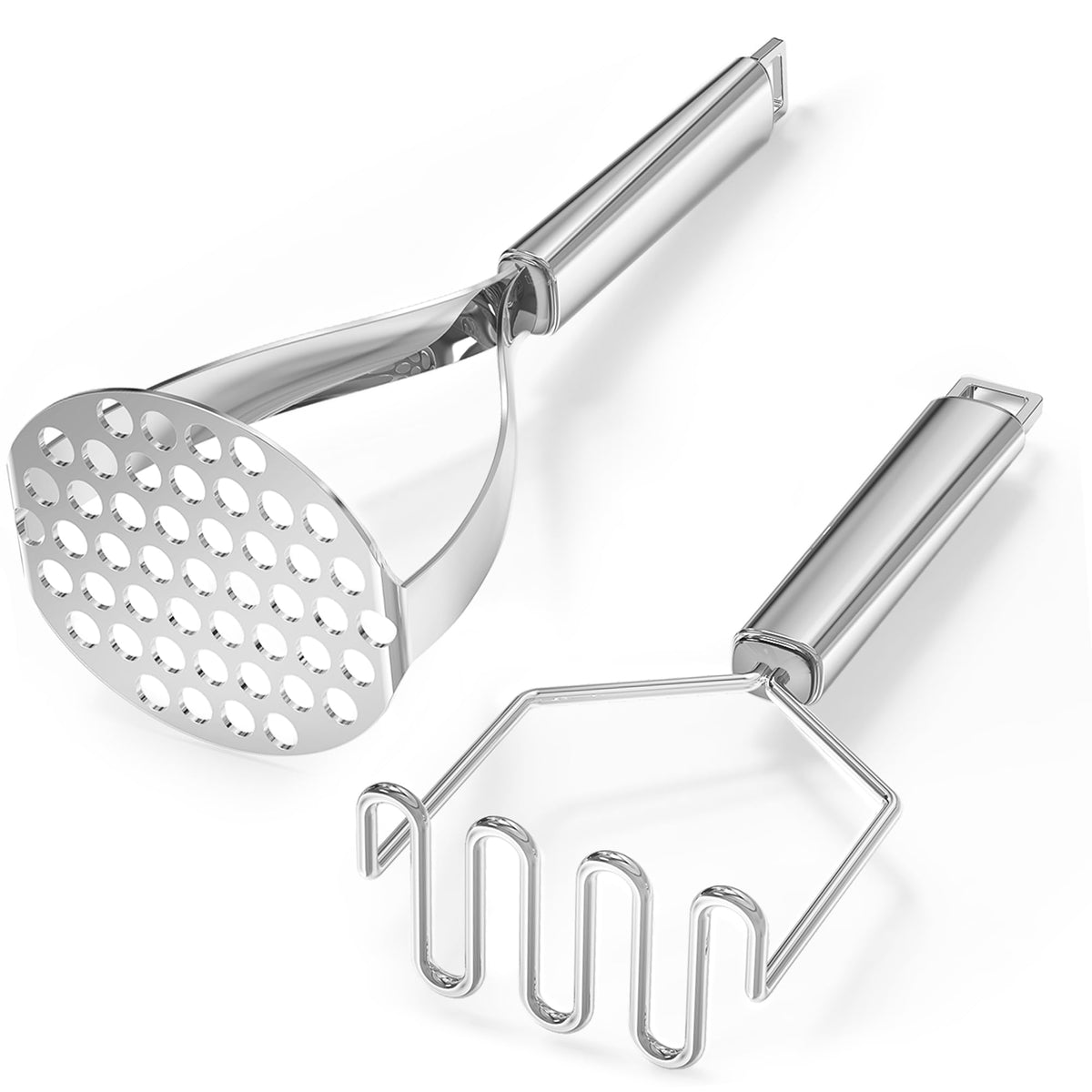 18/0 Stainless Steel Kitchen Cooking Utensil Set, Ergonomic Handle, Dishwasher Safe, Slotted Spoon, Ladle, Turner, Serving Spoon for Housewarming Daily Use Commercial, Pack of 4